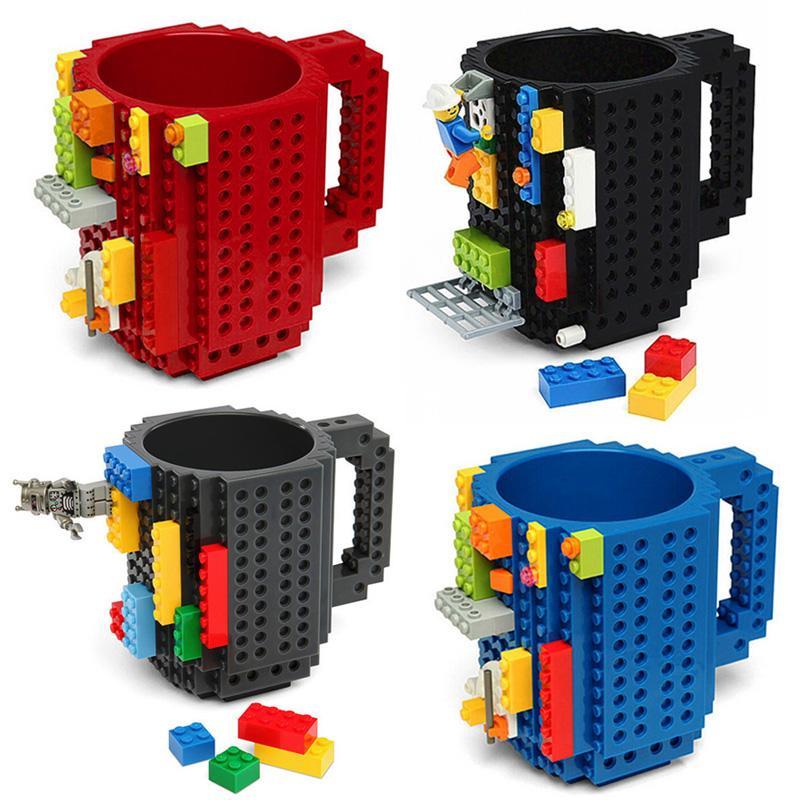 DIY Build-on Brick Lego Style Coffee Mugs